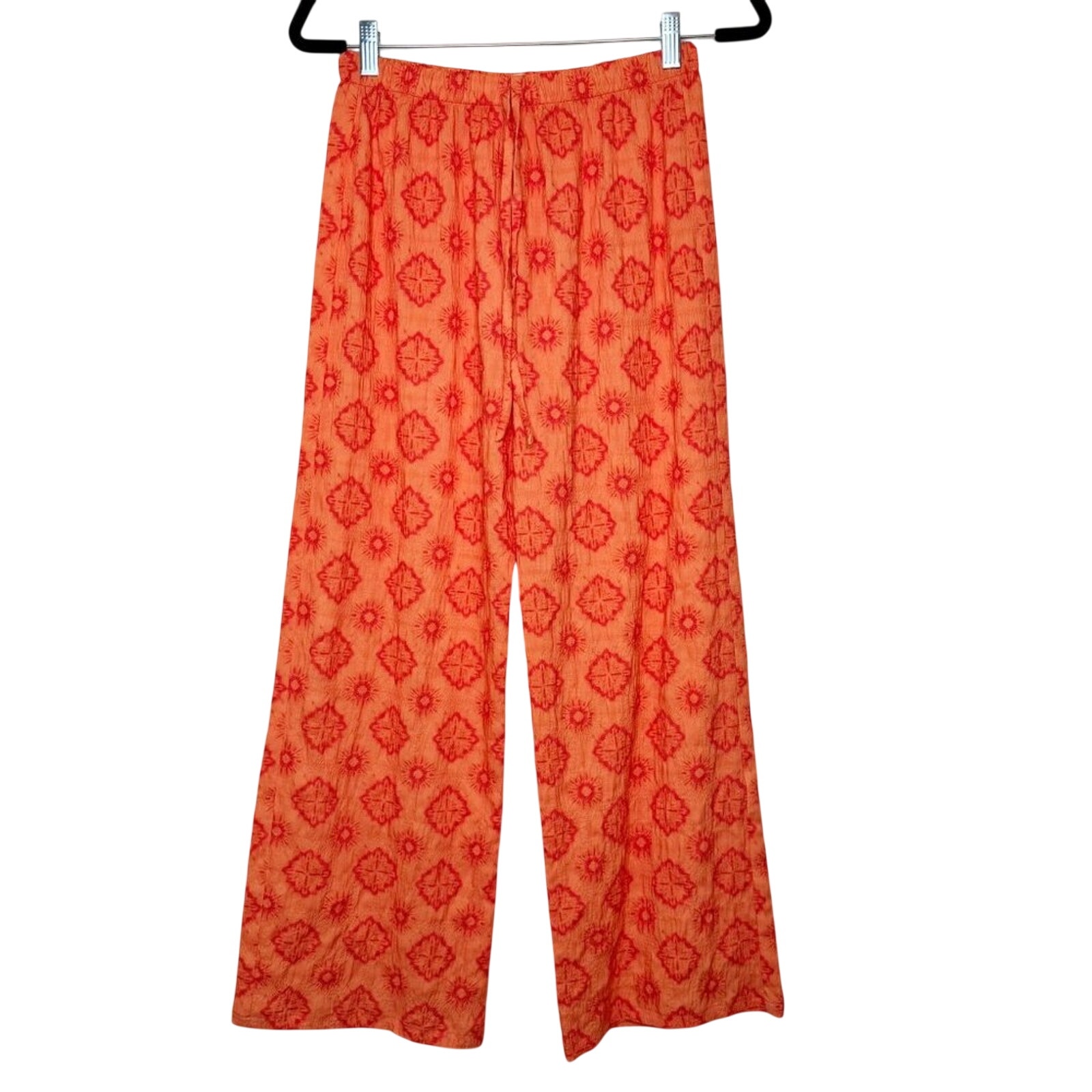 The-Are Printed Drawstring Woven Pants Size M Made In Spain — image 3 of 8